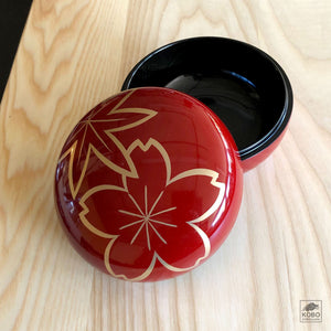 Heiando Japanese Lacquerware Container - Seasons/Shunju