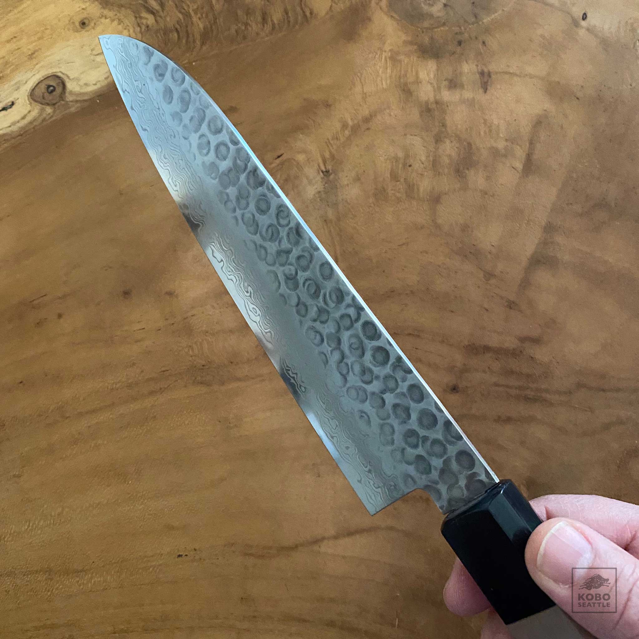 Hand Forged Hammered Pattern Knife/Janpanese Style Kitchen Knife