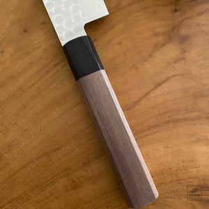 Japanese Nakiri/Vegetable Knife with Walnut Handle