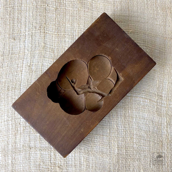 Vintage Japanese Sweets Mold - Plum - KoboSeattle