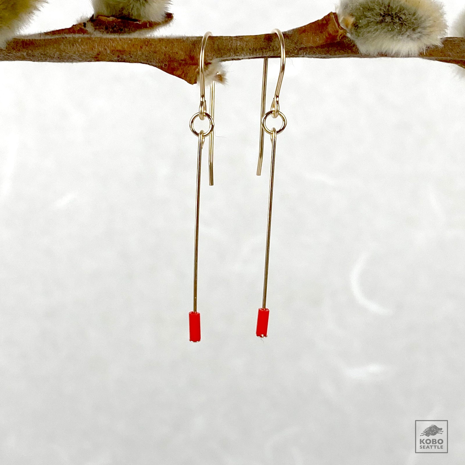 Red Line Earrings SHOP