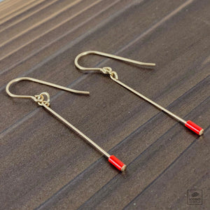 Red Line Earrings SHOP