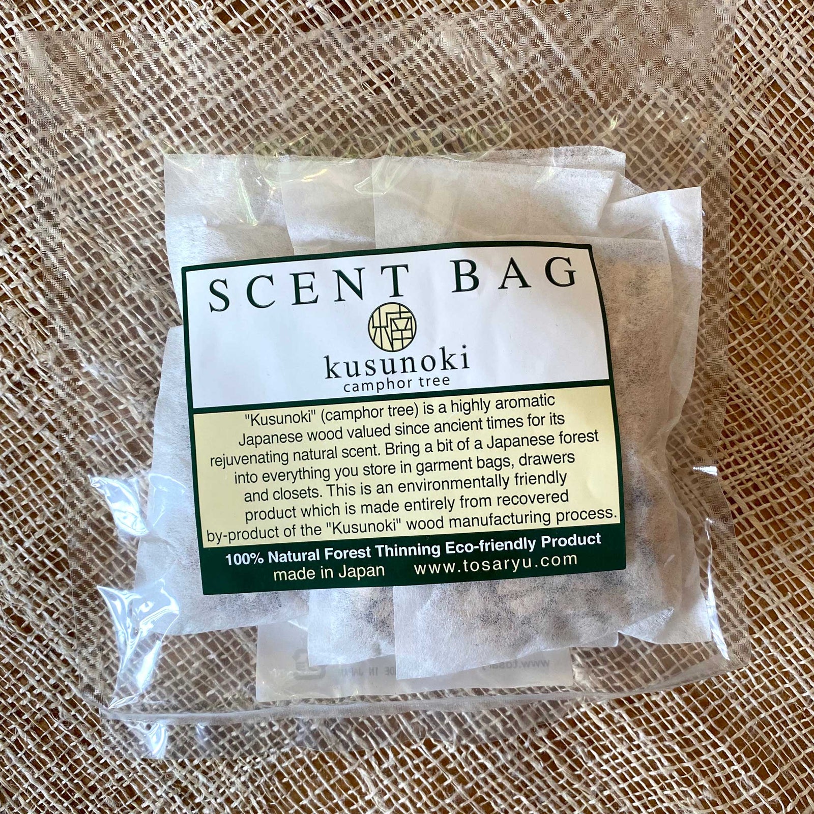 Kusunoki Scent Sachets For Closets, Drawers, etc