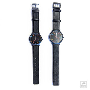 Taki Wrist Watch - Black/Black - two case sizes