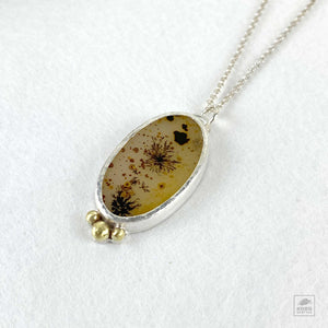 Little Teal Dendritic Agate Necklace