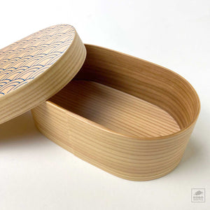 Oval Bento Box - Waves