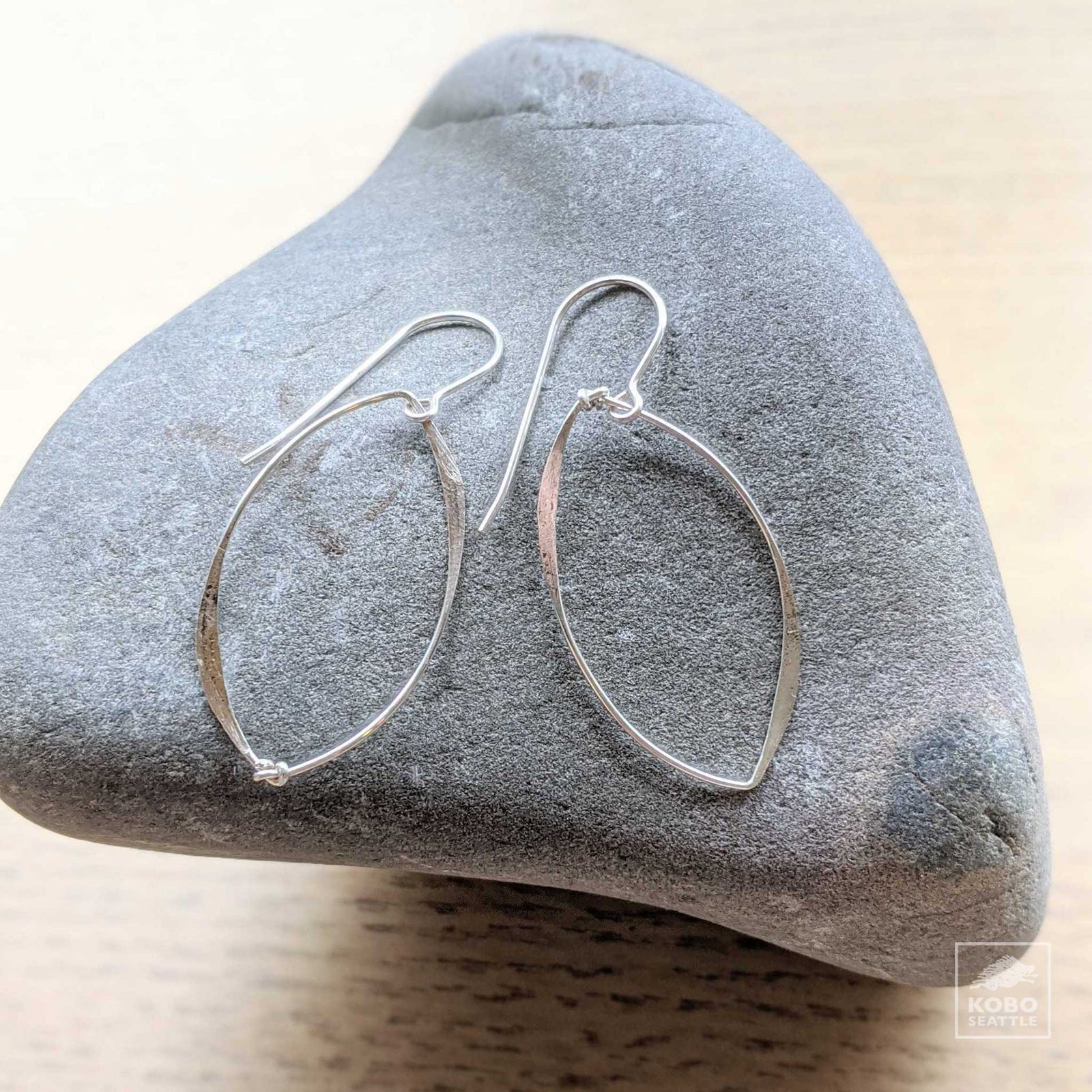 Leaf Earrings - Sterling Silver