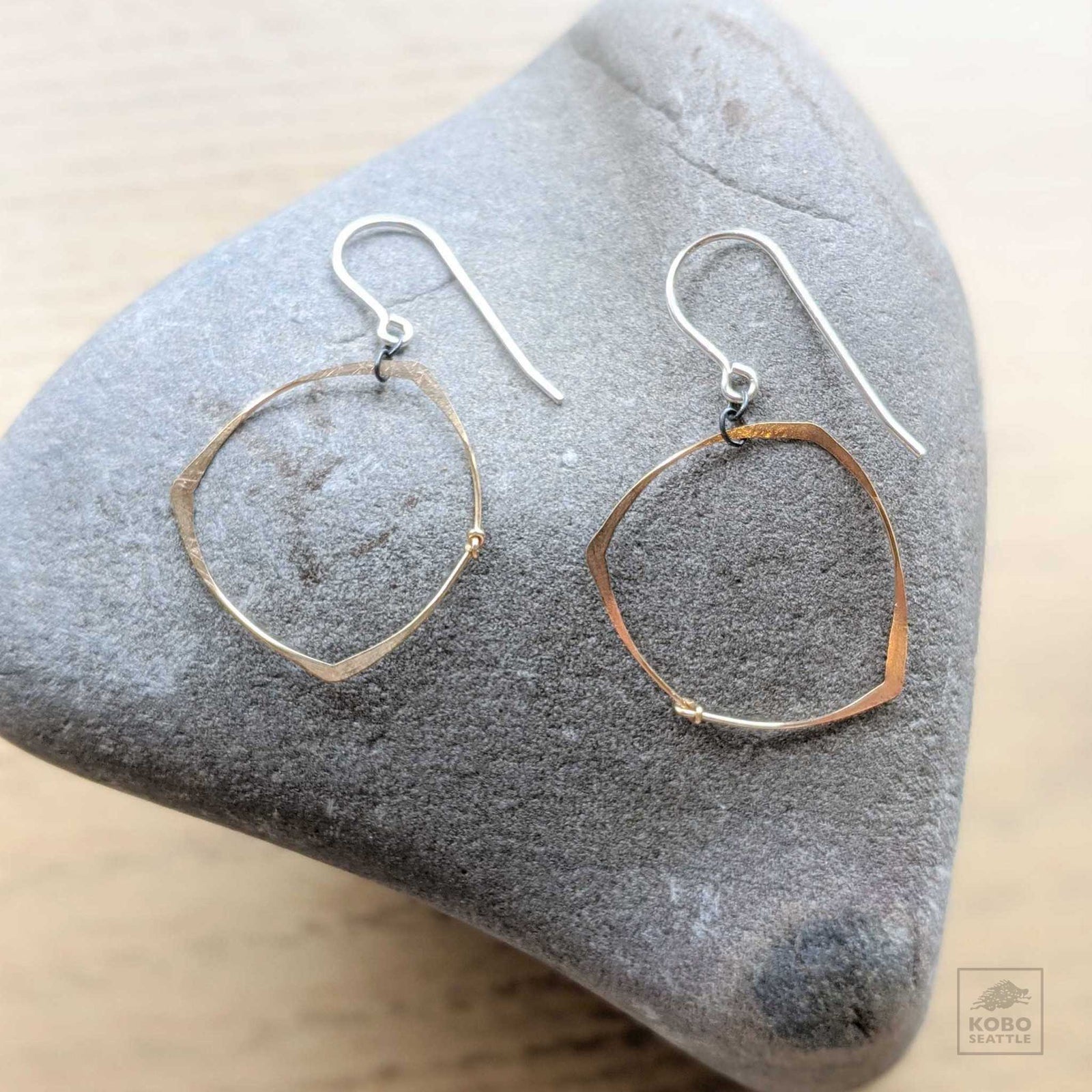 Regina Chang Rounded Triangle Earrings