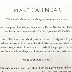 Art Print Sacred Plant Year-Round Calendar