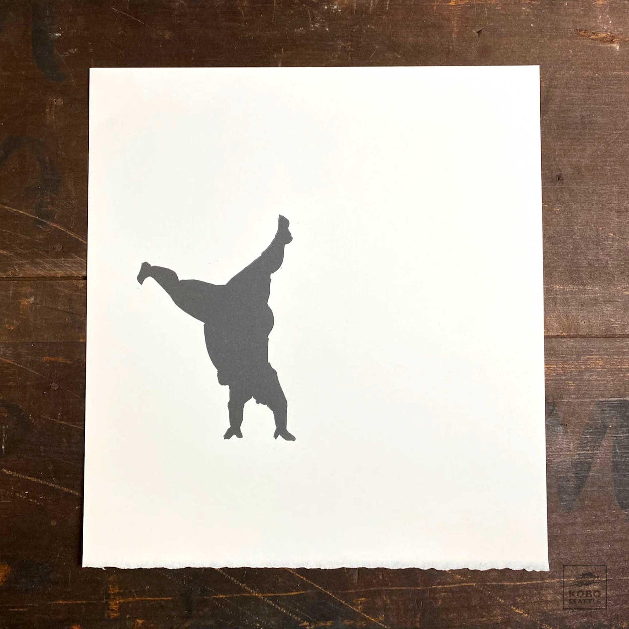 Tomoko Suzuki Monoprint H - Handstand