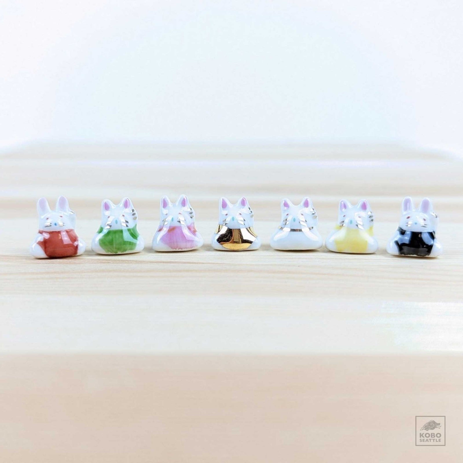 Super Tiny Lucky Rabbits - set of 7