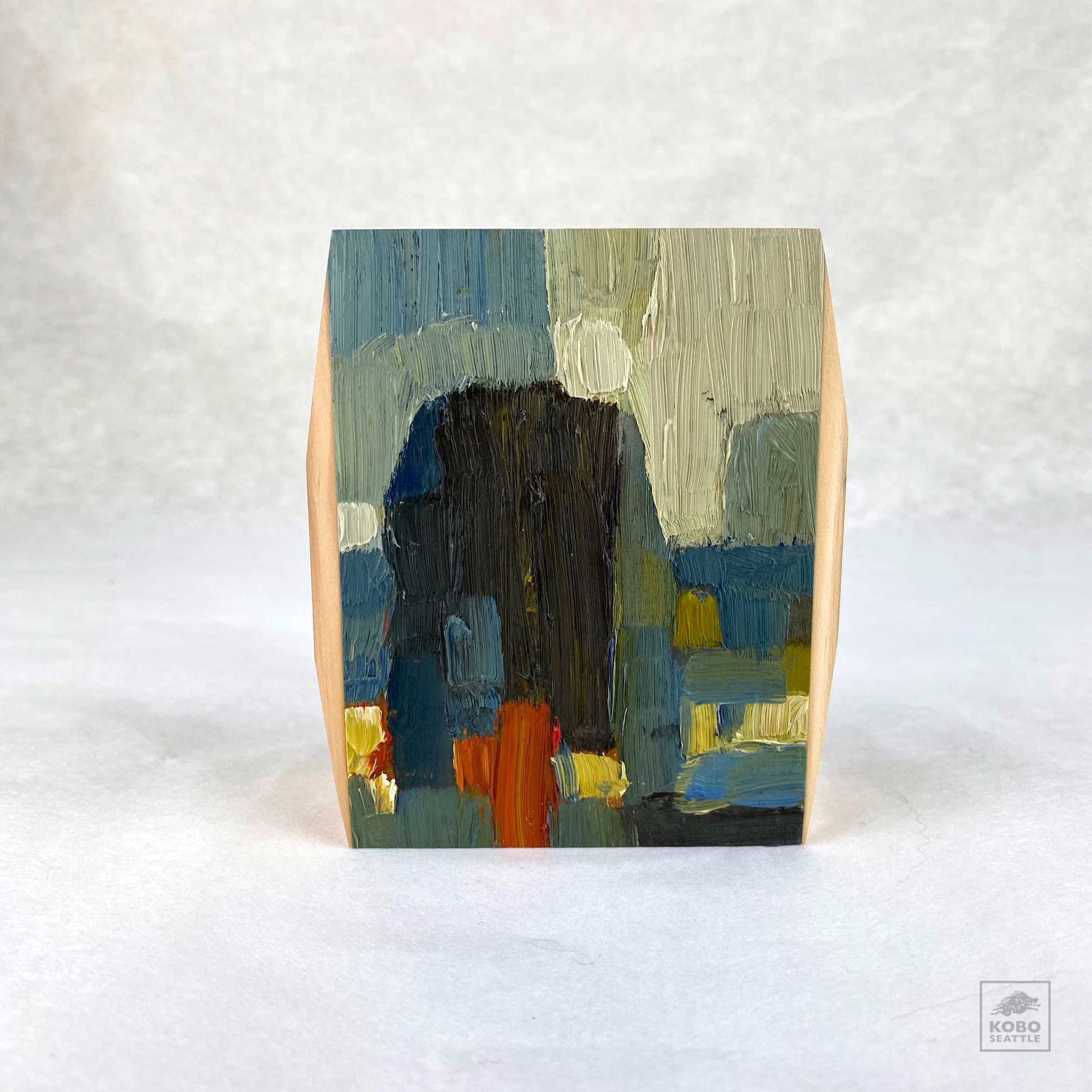 2x4 Landscape No.1170 - Oil on wood by Rob Vetter